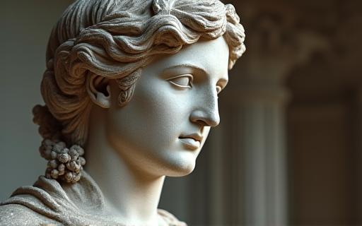 Eine klassische Statue, die Beständigkeit symbolisiert